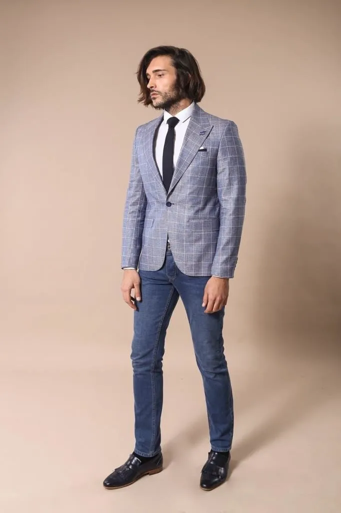 15469 Blue Blazer Jacket