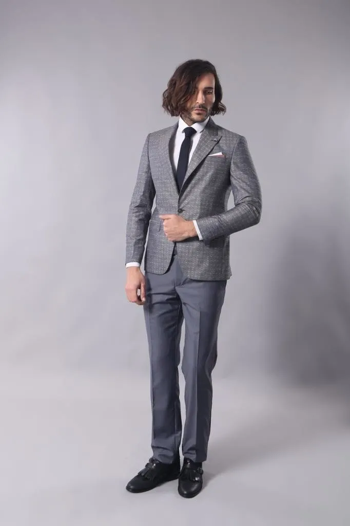 15482 Grey Blazer Jacket