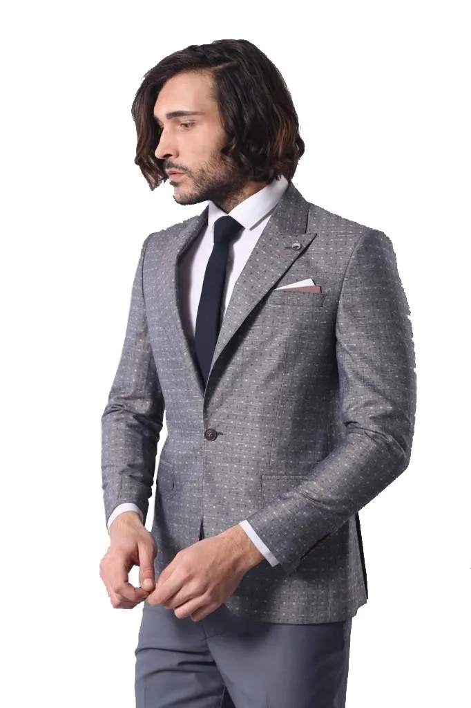 15482 Grey Blazer Jacket