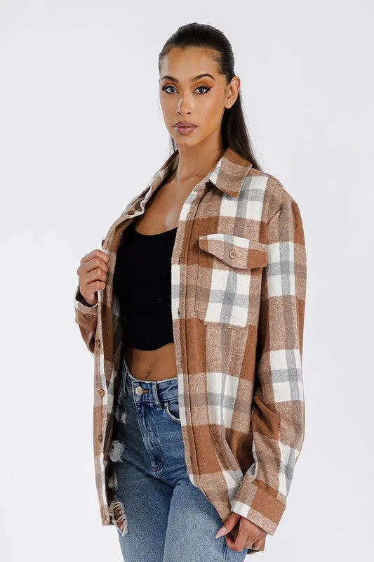 Ashton Oversized Flannel Shacket