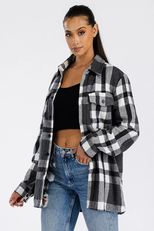 Ashton Oversized Flannel Shacket