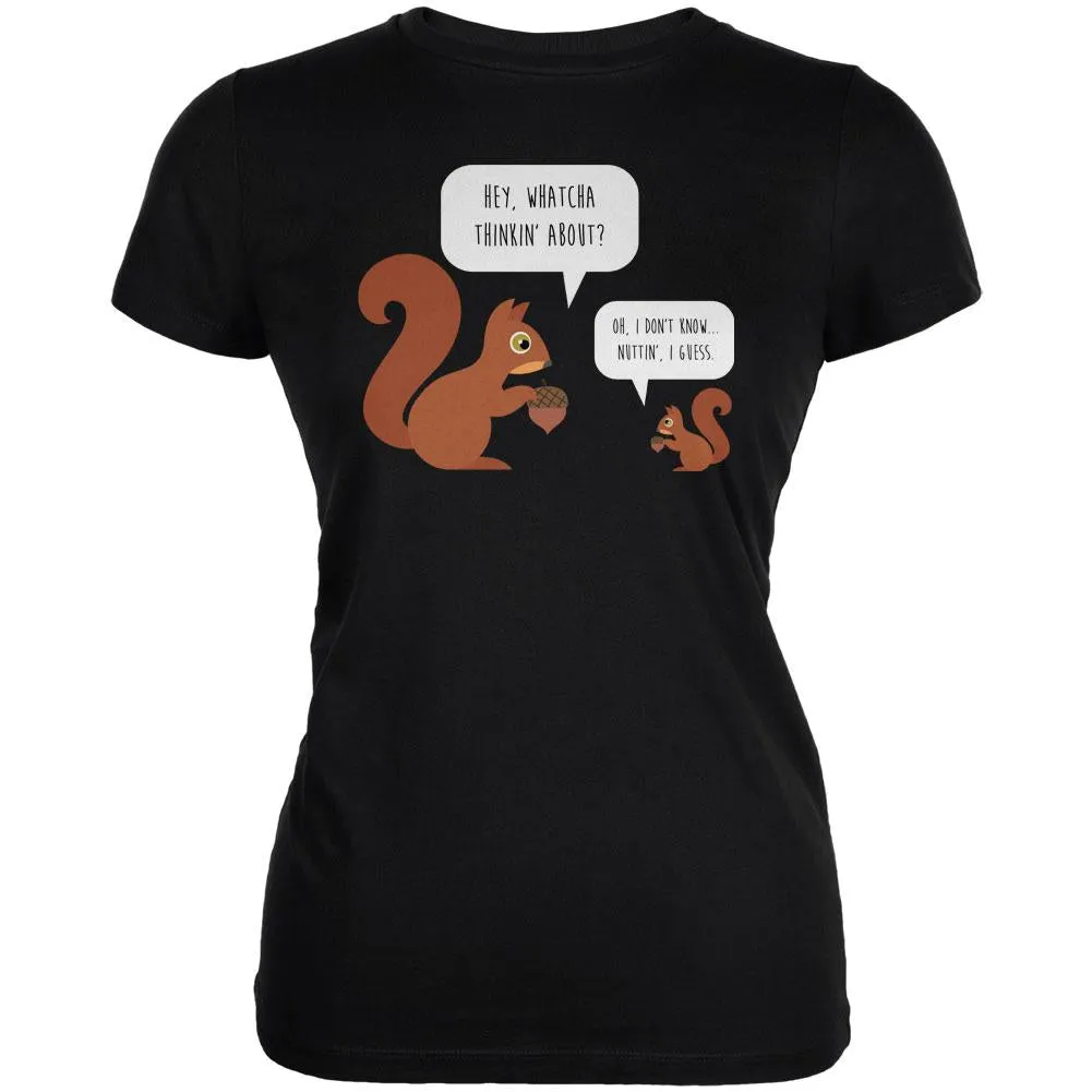 Autumn Squirrel Nut Pun Juniors Soft T Shirt