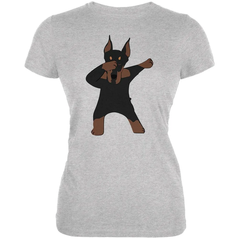 Dabbing Doberman Juniors Soft T Shirt