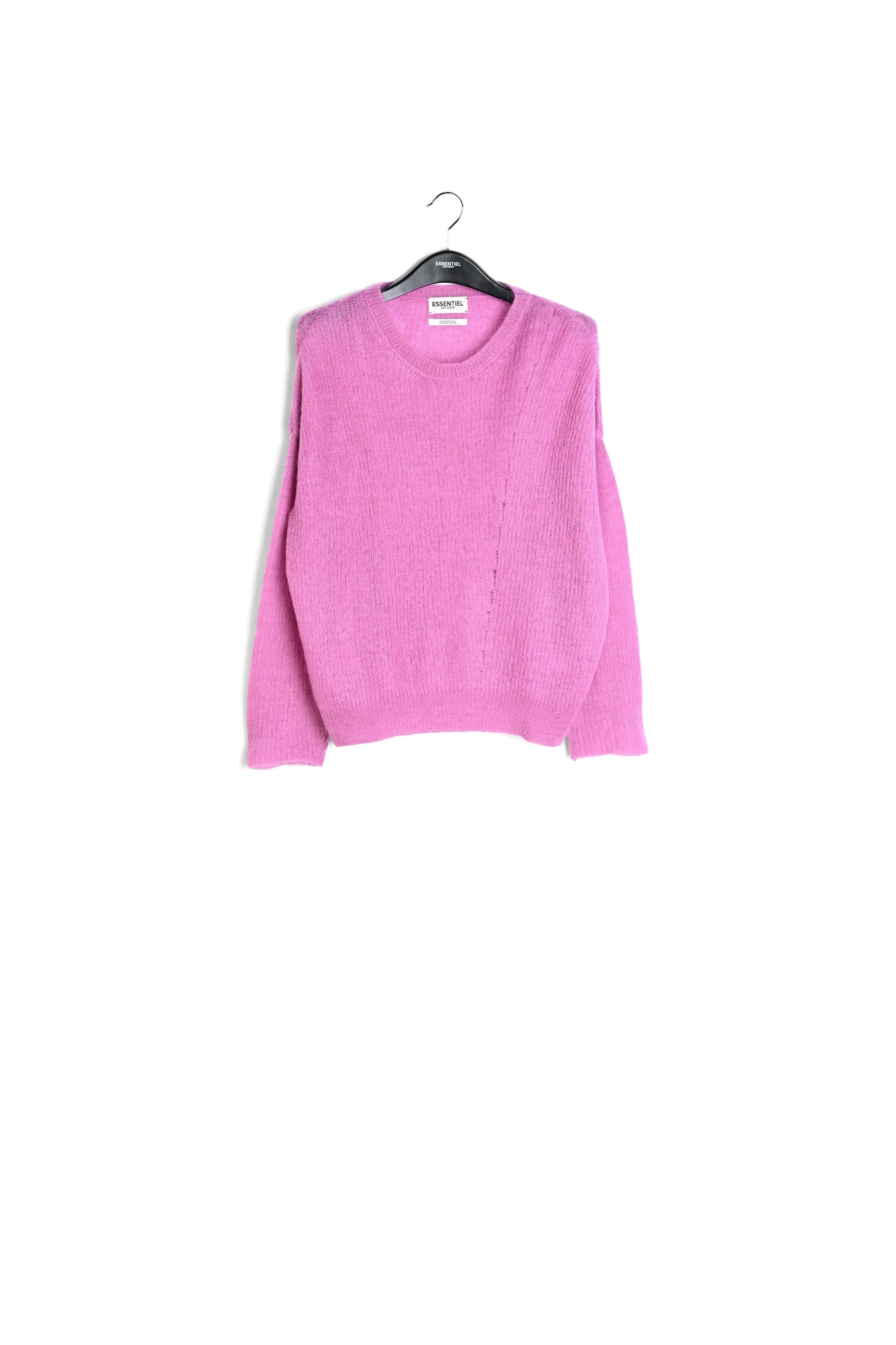 Dark lilac oversized mohair-blend knit sweater