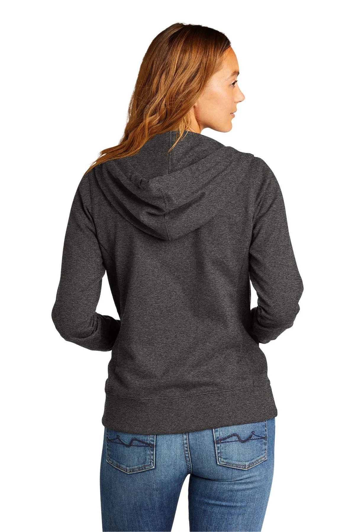 District Women's Re-Full-Zip Hoodies, Charcoal Heather