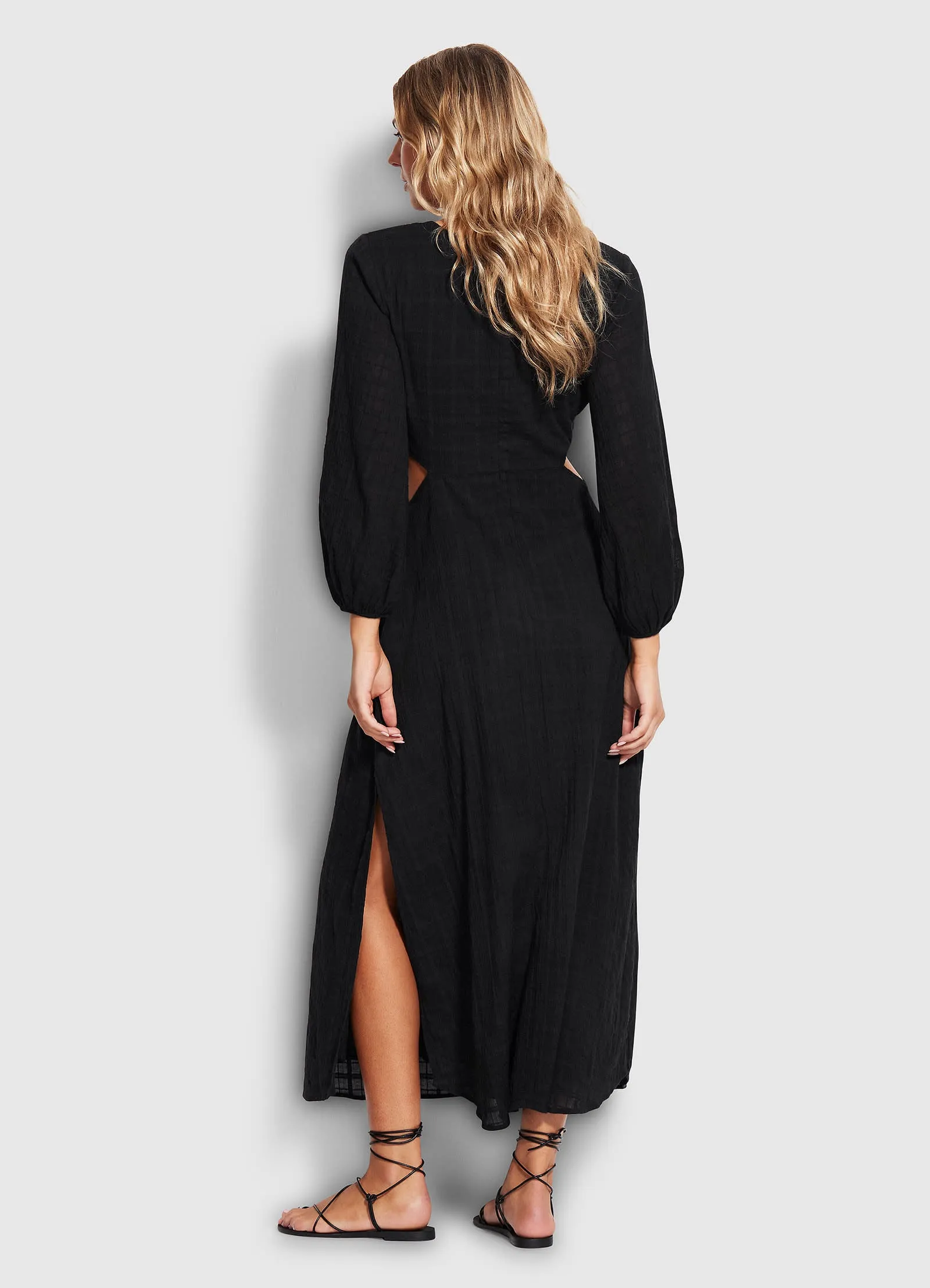 Drifter Cut Out Dress  - Black