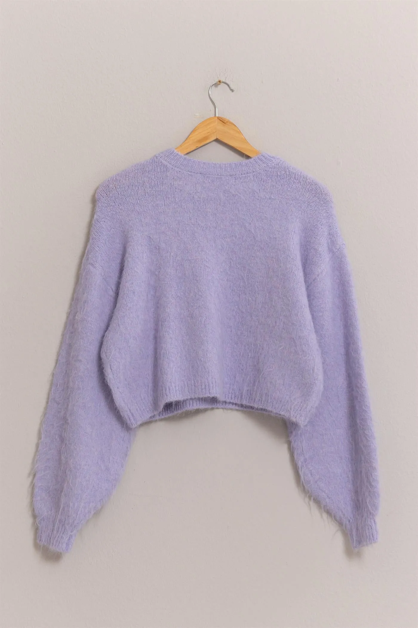 DZ25A576-Wool Blend Cropped Sweater