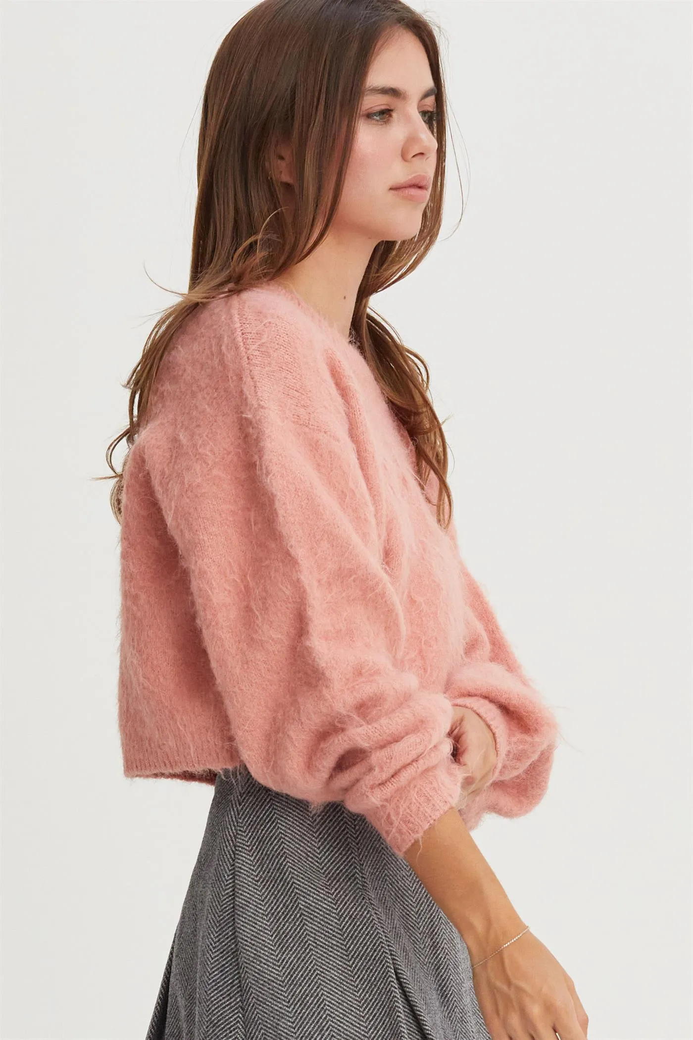 DZ25A576-Wool Blend Cropped Sweater