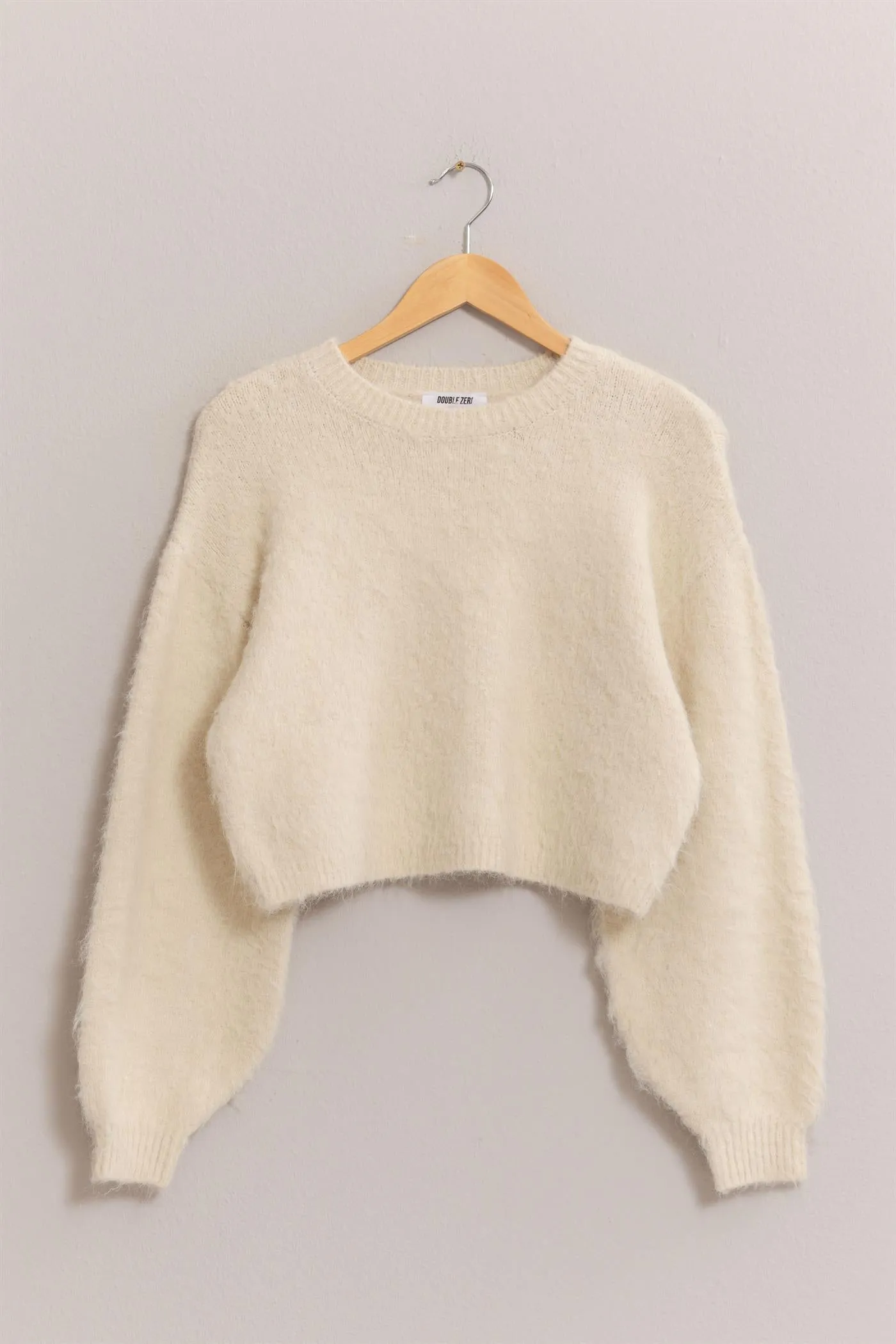 DZ25A576-Wool Blend Cropped Sweater