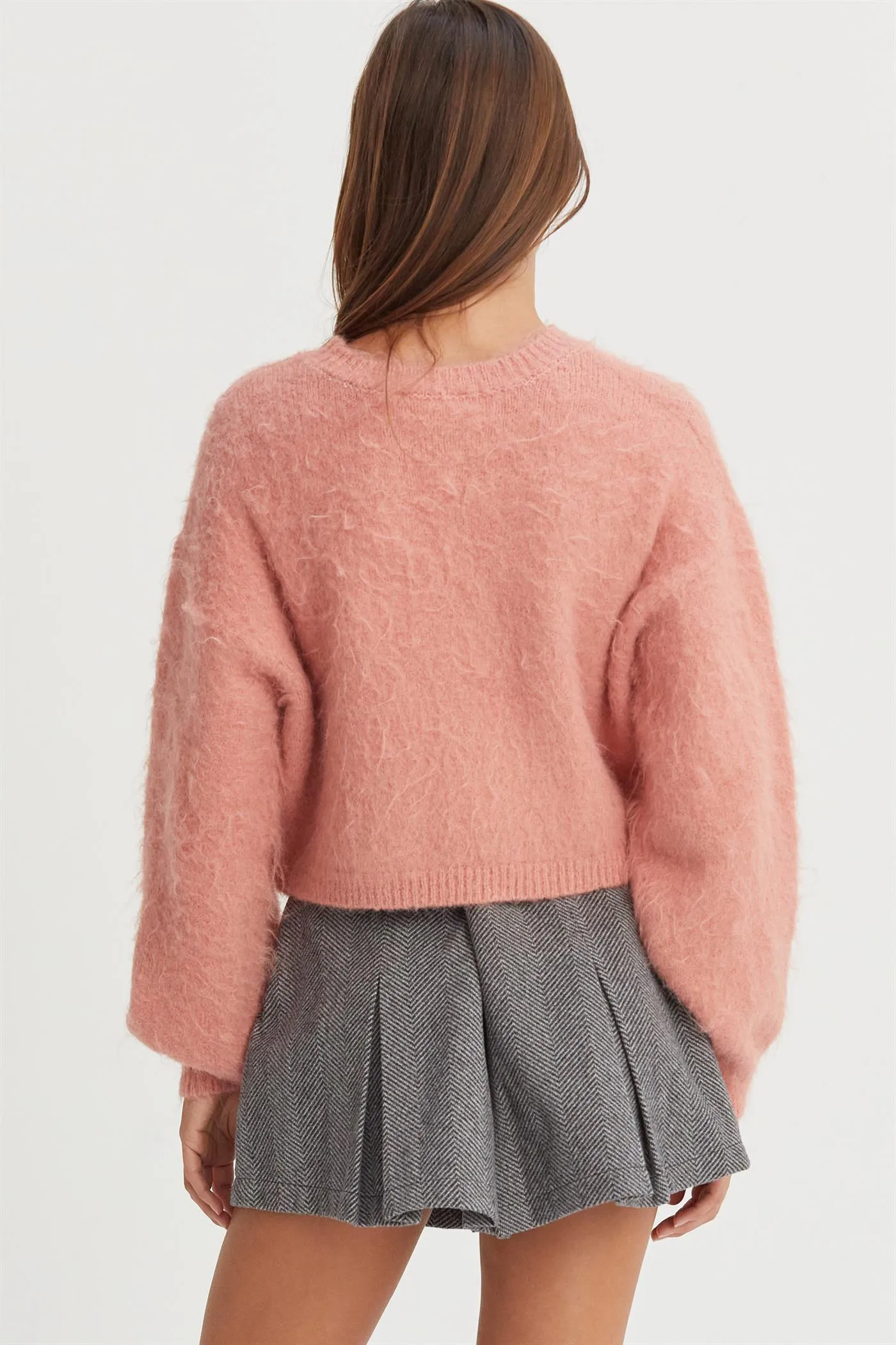 DZ25A576-Wool Blend Cropped Sweater