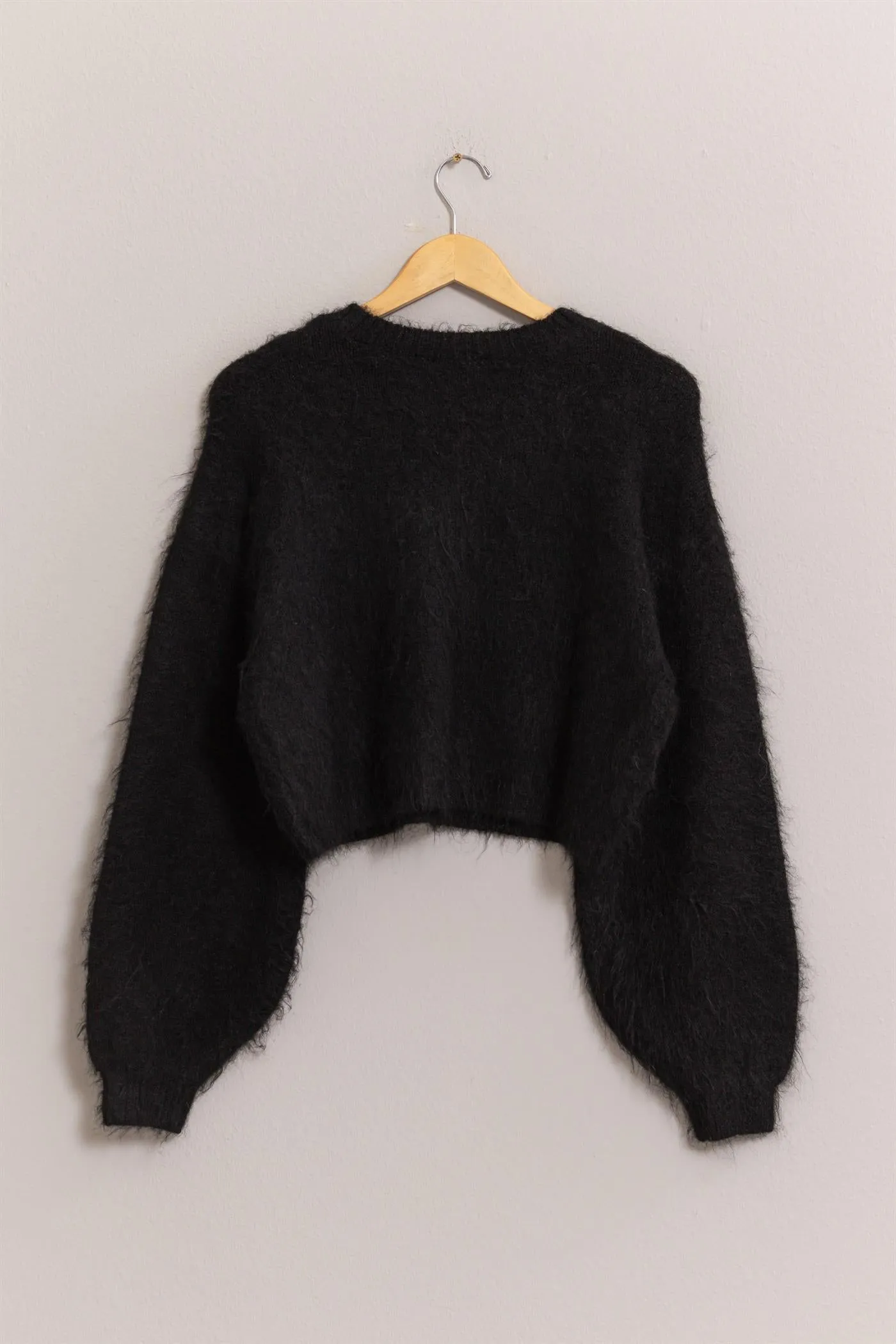 DZ25A576-Wool Blend Cropped Sweater