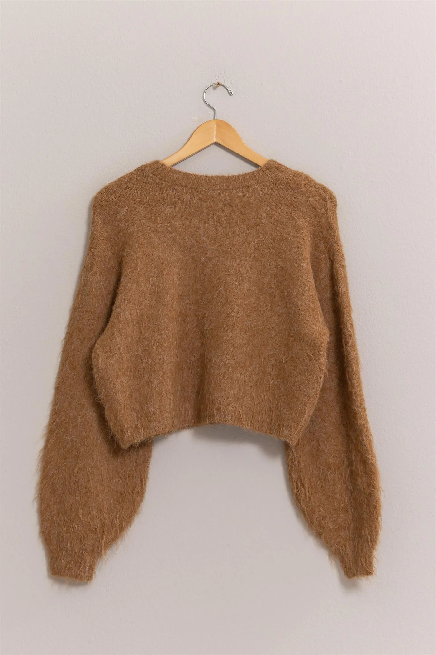 DZ25A576-Wool Blend Cropped Sweater