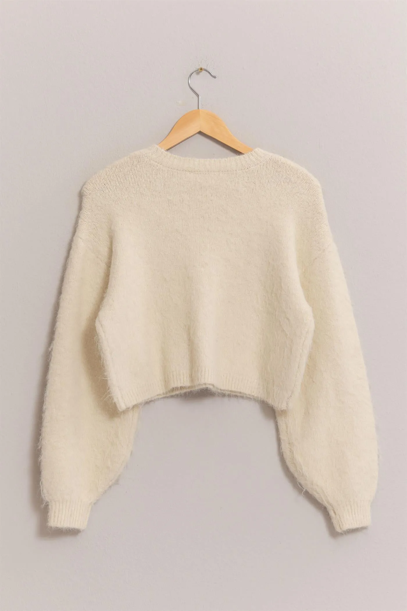 DZ25A576-Wool Blend Cropped Sweater