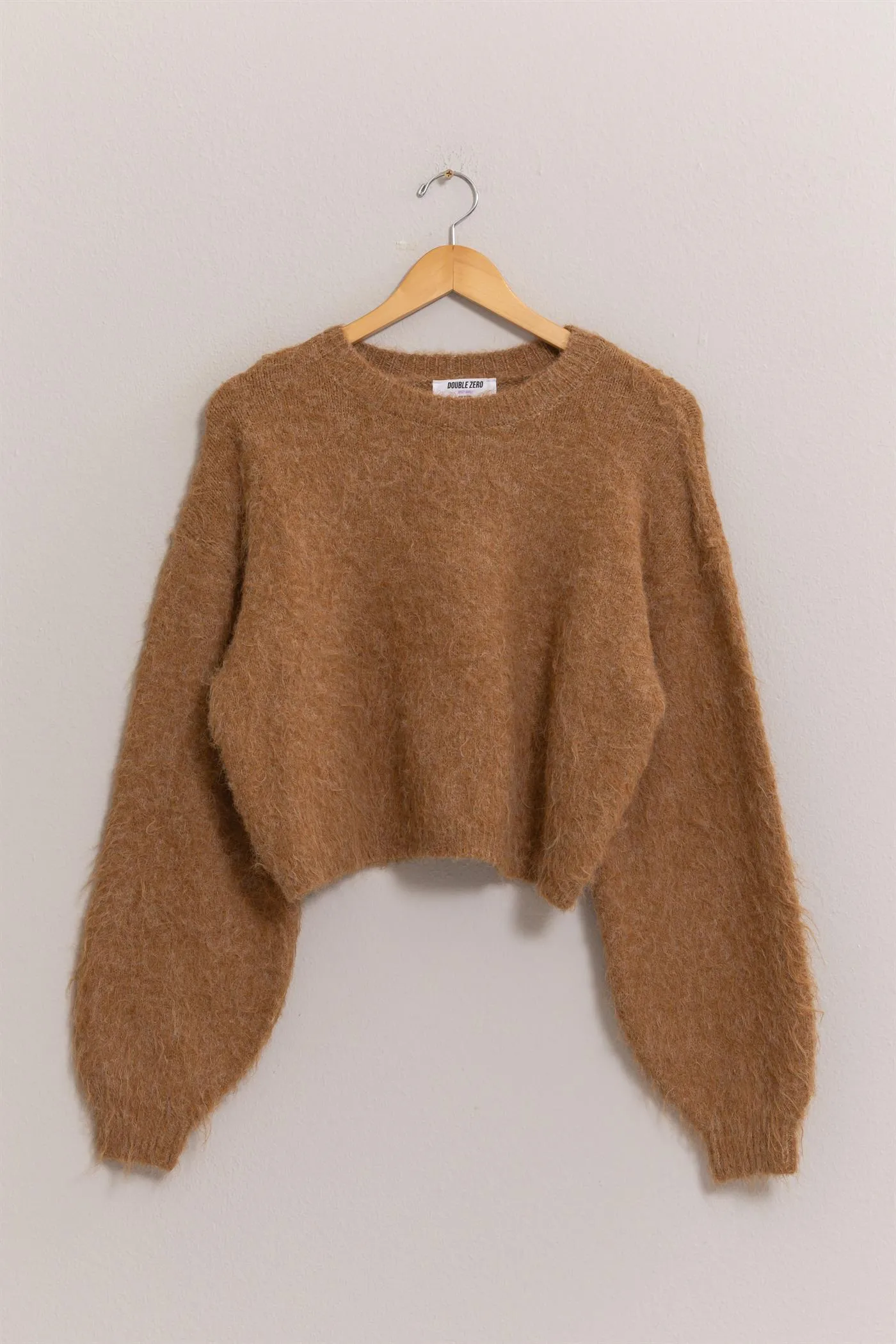 DZ25A576-Wool Blend Cropped Sweater