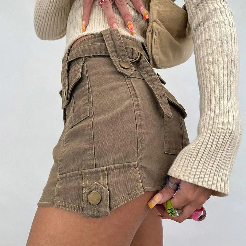 Fairy Grunge Cargo Mini Skirt