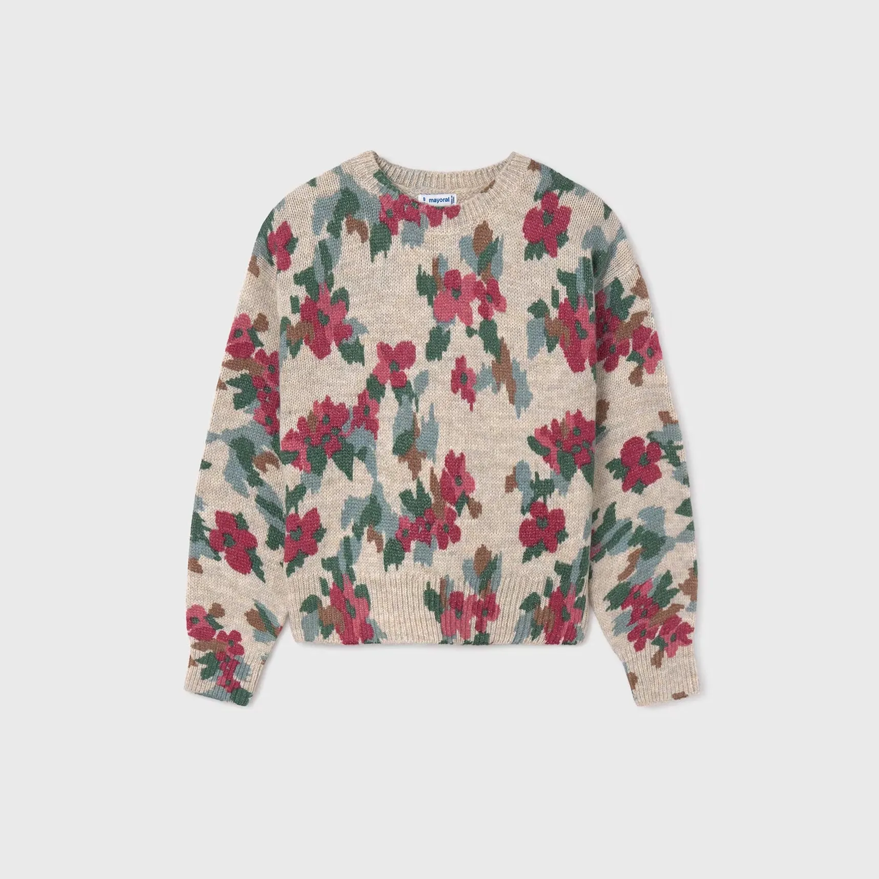 Flower Print Sweater