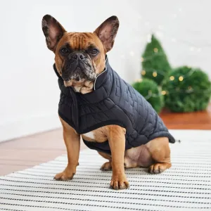 GF Pet Elasto-Fit Reversible Chalet Dog Jacket in Black