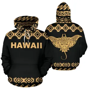 Hawaii Mantafish All Over Hoodie - BN01