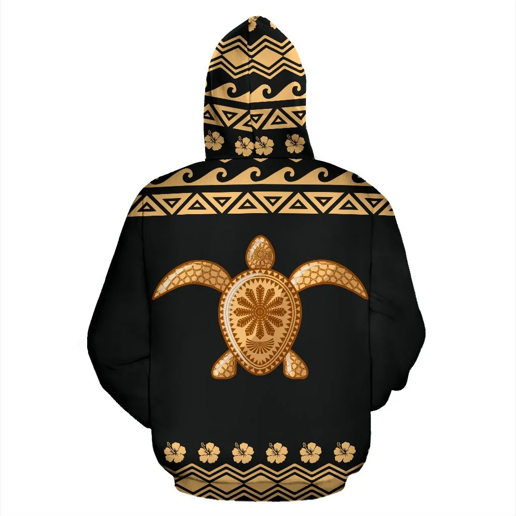 Hawaii Turtle All Over Zip-Up Hoodie - Bn04