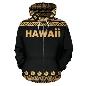 Hawaii Turtle All Over Zip-Up Hoodie - Bn04