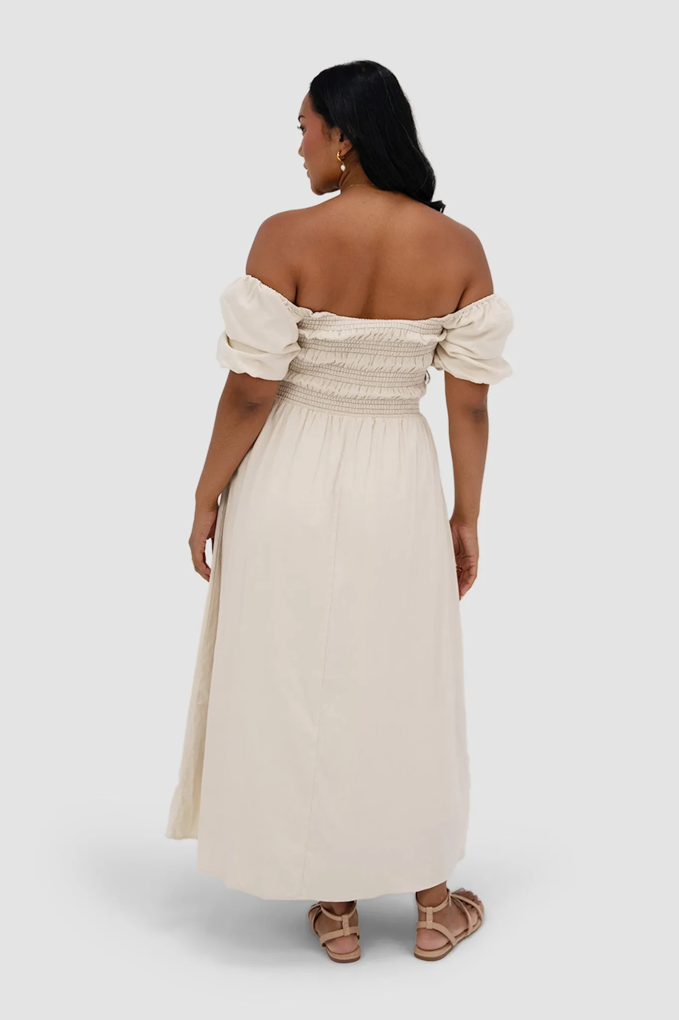 ISMAE MAXI DRESS NEUTRAL