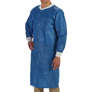 LabMates® Lab Coat, Small, Blue