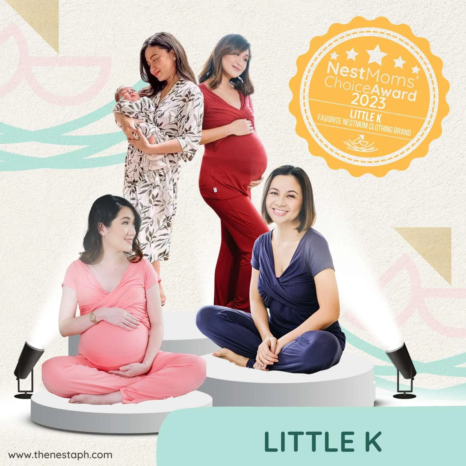 Little K Bamboo Mama PJ Icy Grey