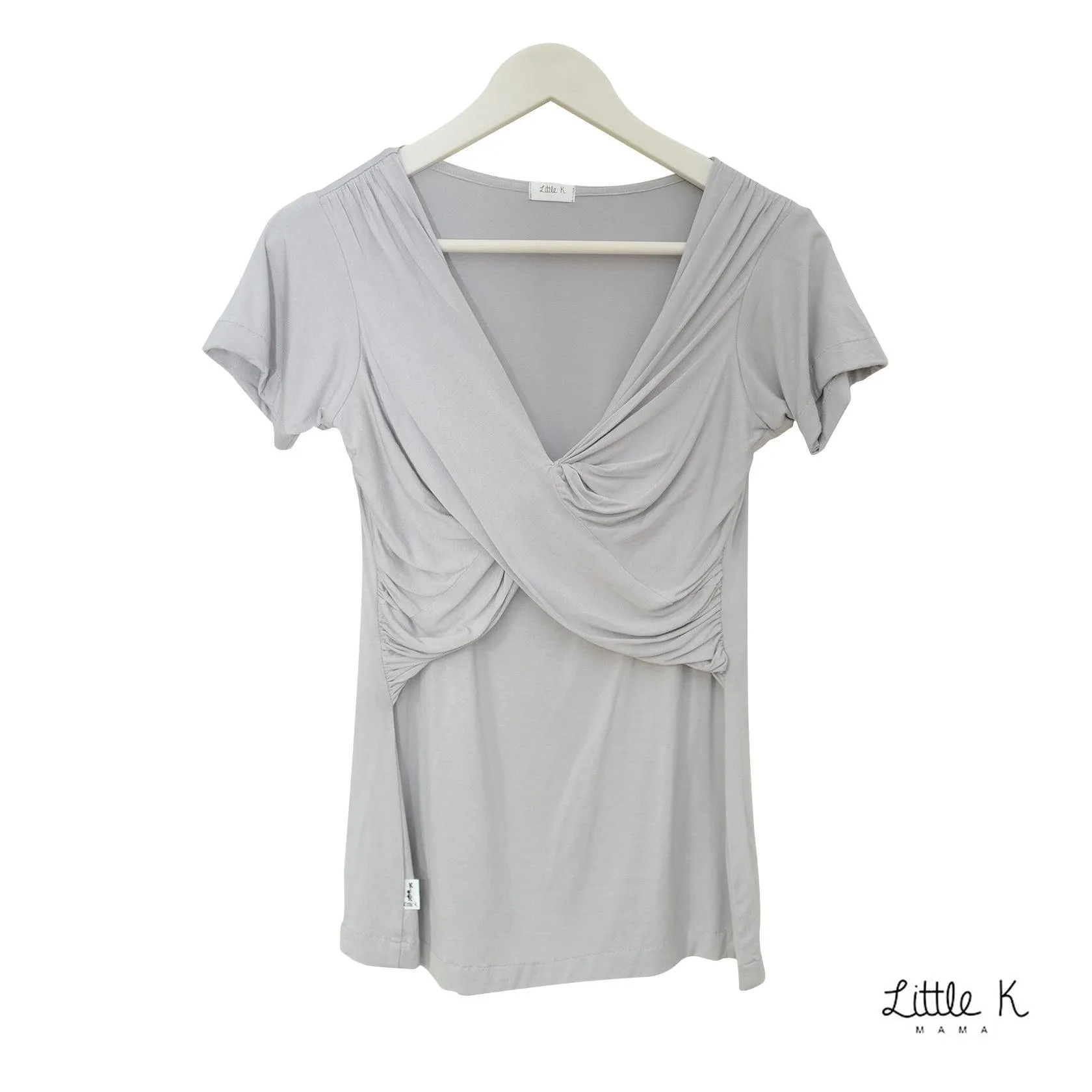 Little K Bamboo Mama PJ Icy Grey