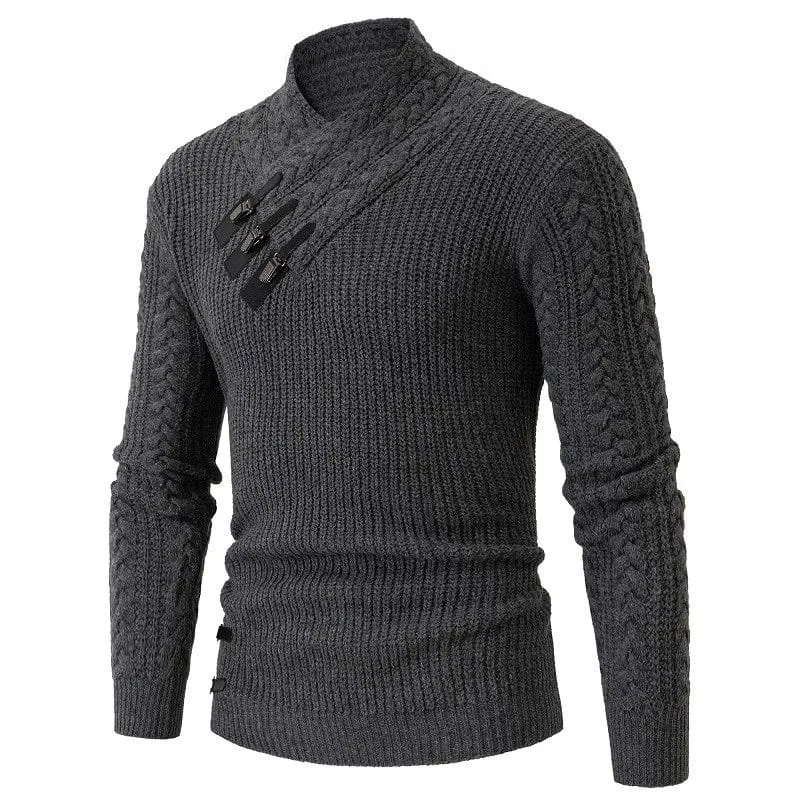 Men's Tide Mock Neck Sweater Winter Slim Fit  Marvel Venom