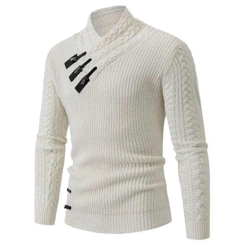 Men's Tide Mock Neck Sweater Winter Slim Fit  Marvel Venom