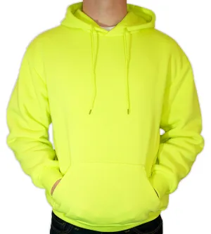 Neon Fluorescent Pull Over Hoodie w/ Draw Strings