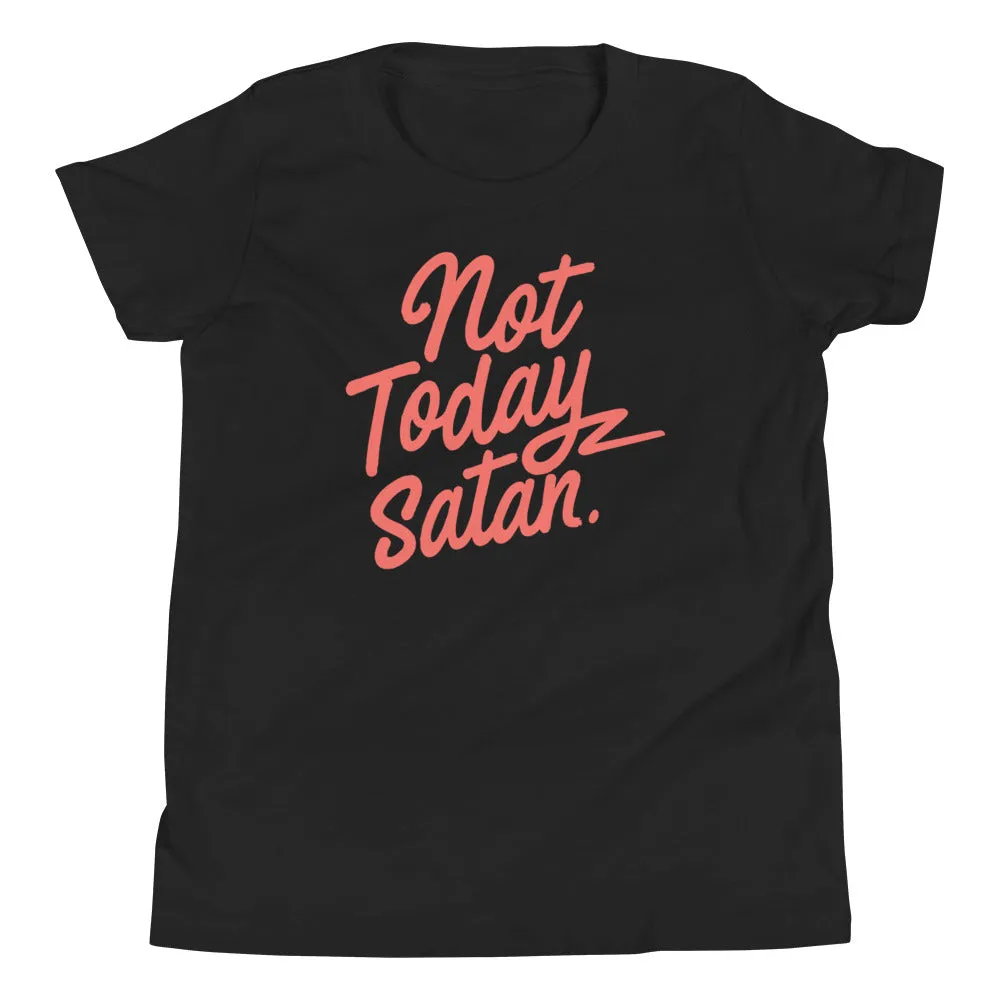 Not Today Satan Kid's Youth Tee