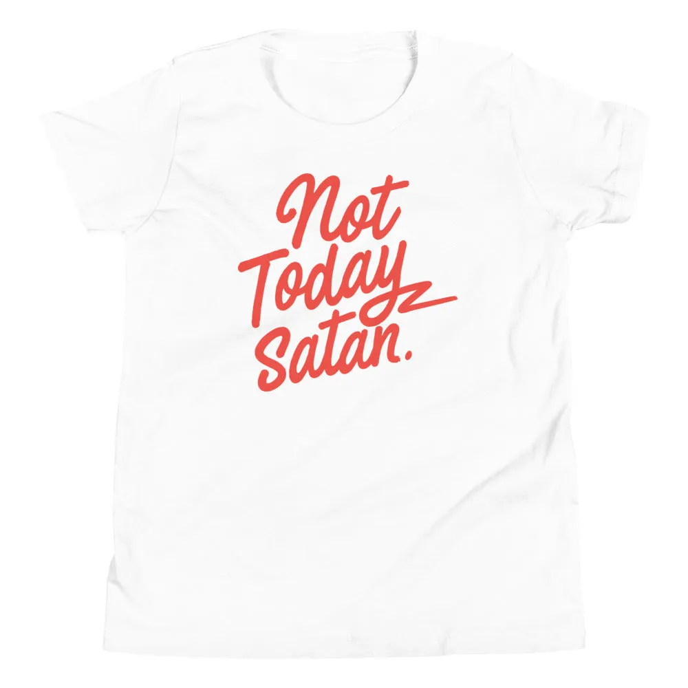 Not Today Satan Kid's Youth Tee