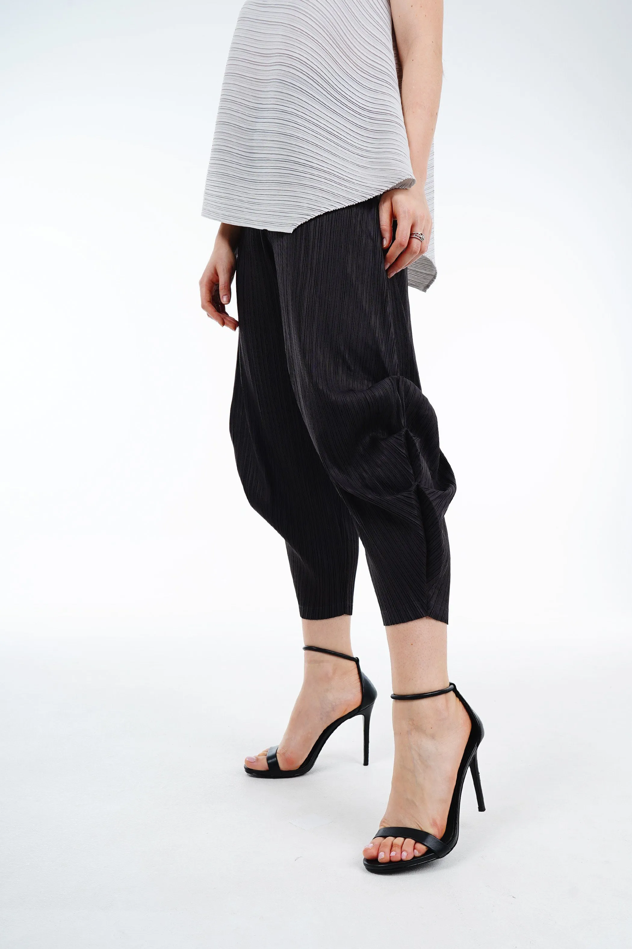 Pamela Tapered Pleated Pants