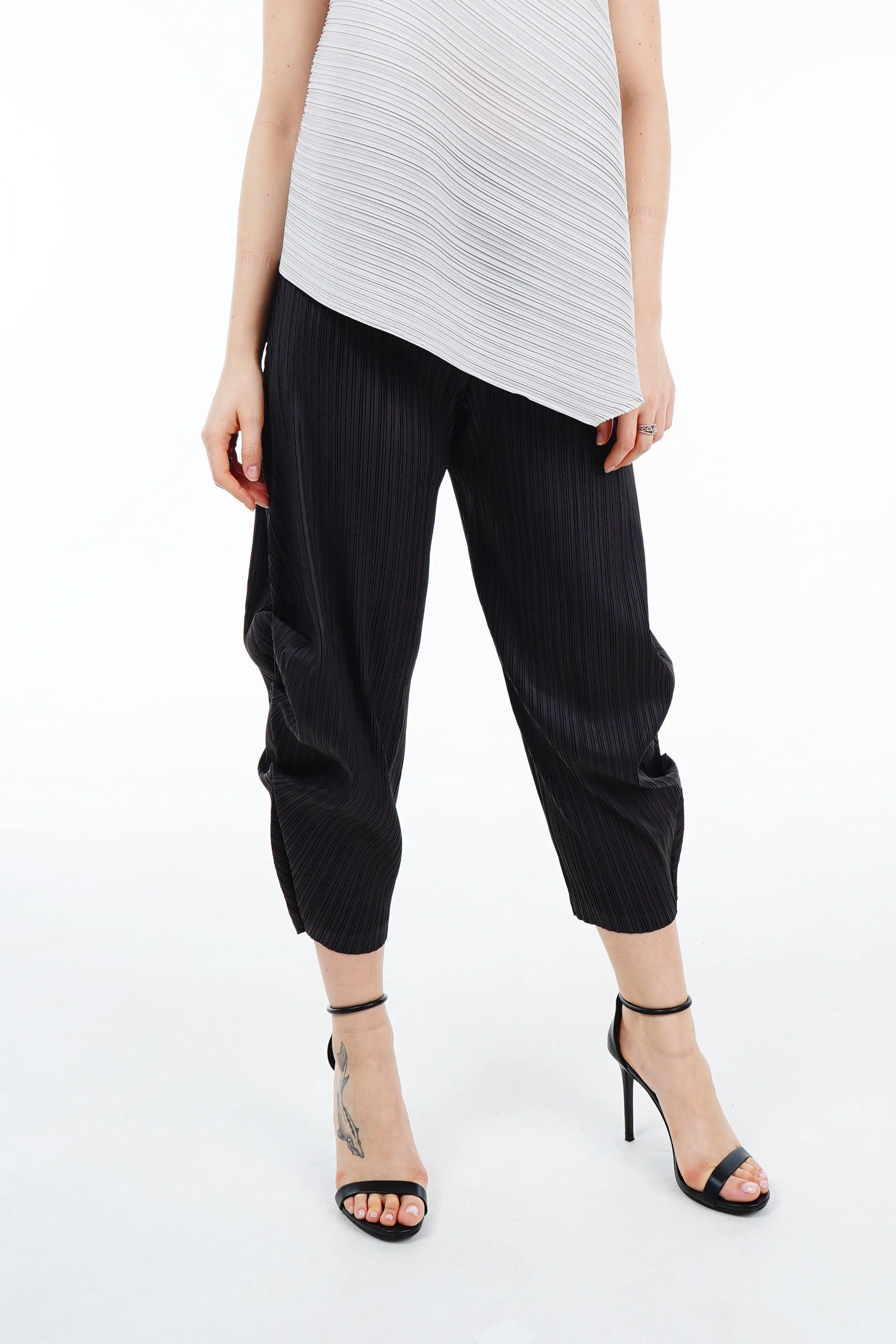 Pamela Tapered Pleated Pants