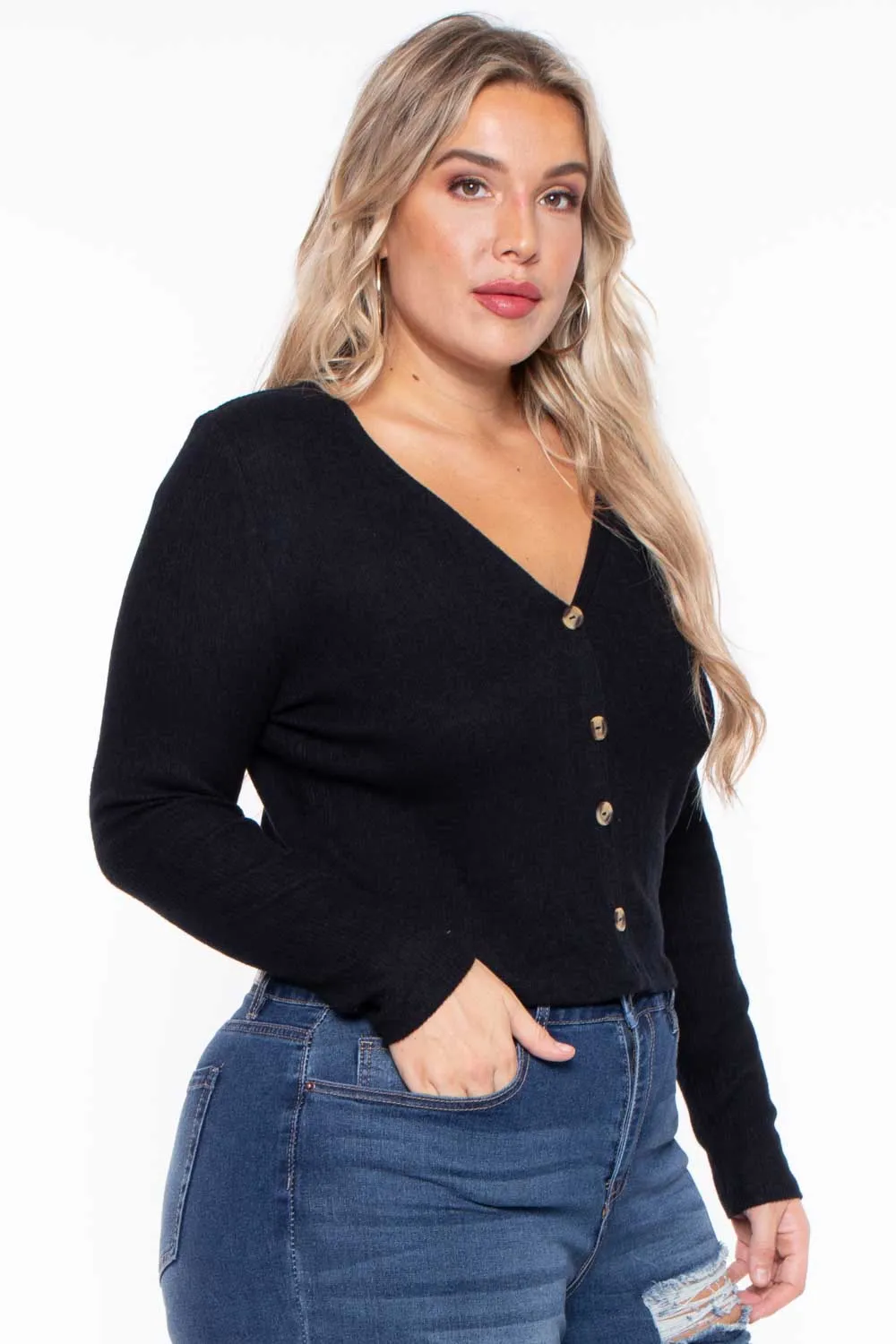 Plus Size Delaney Sweater - Black