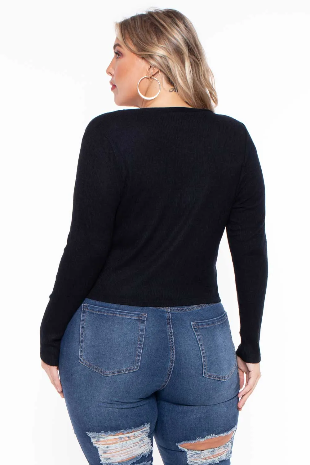 Plus Size Delaney Sweater - Black