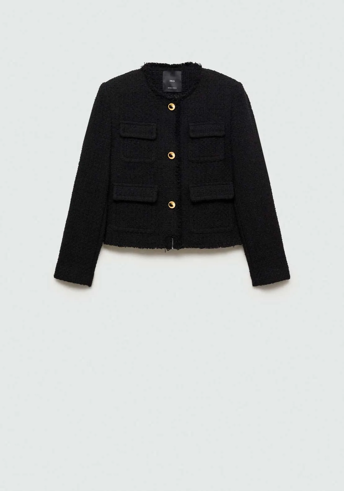 Pocket tweed jacket - Black