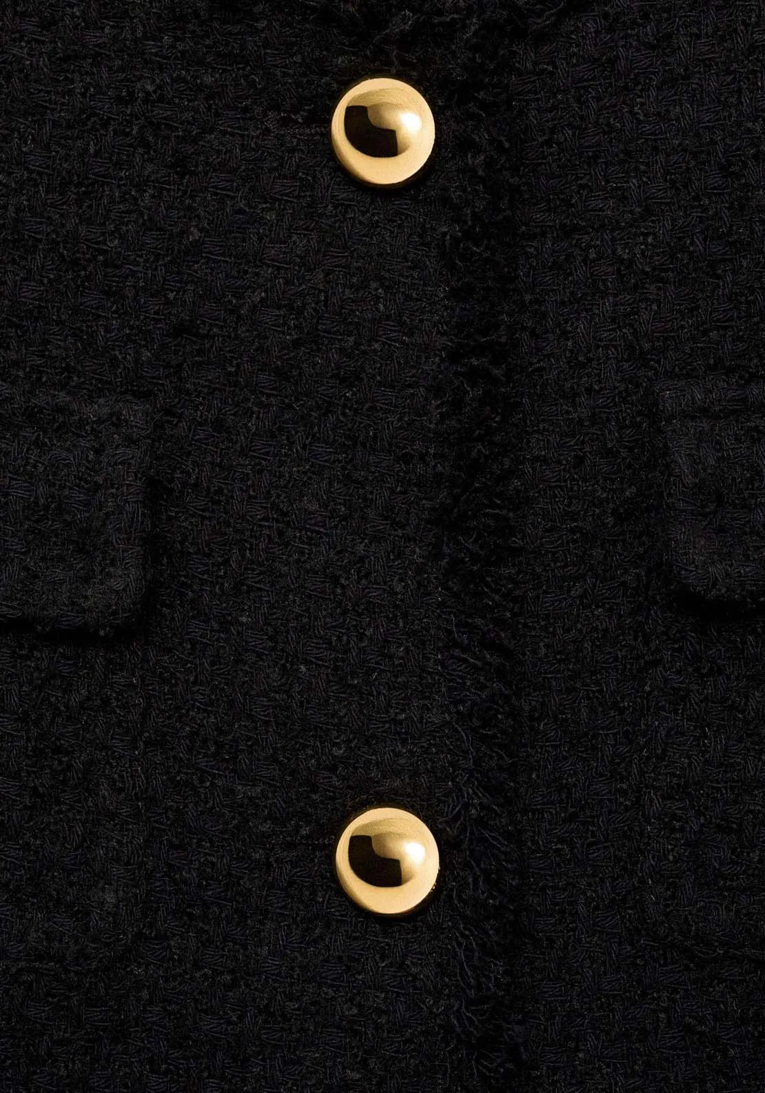 Pocket tweed jacket - Black