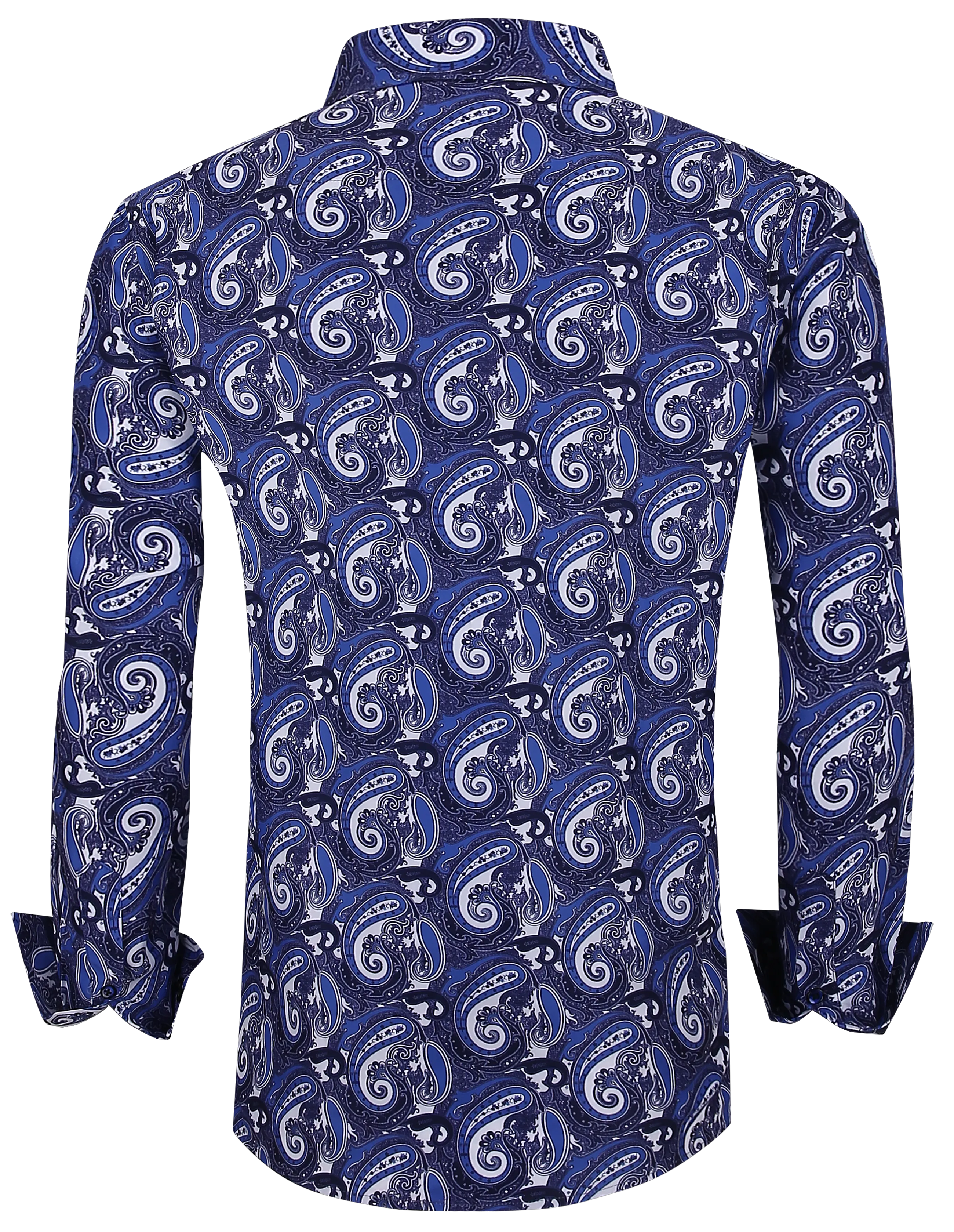 PREMIERE SHIRTS: Purple Black & White Paisley