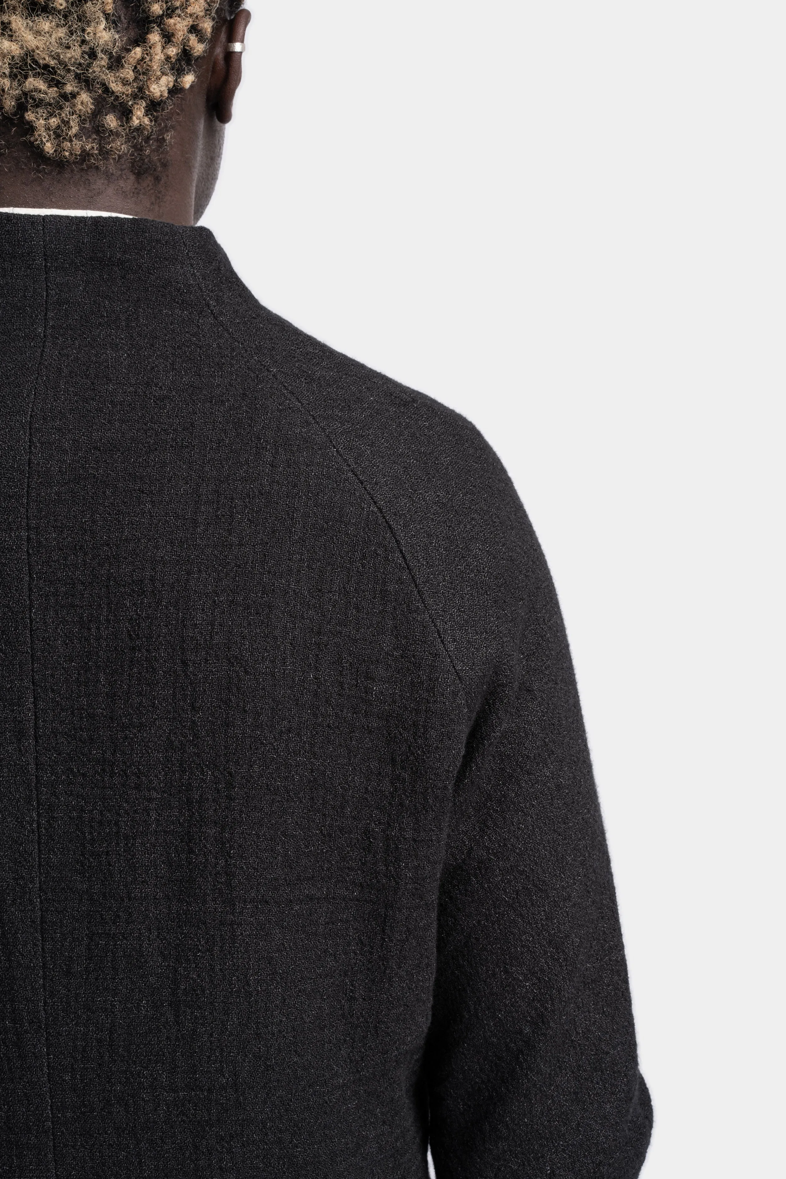 Raglan Shoulder Linen / Wool Blazer