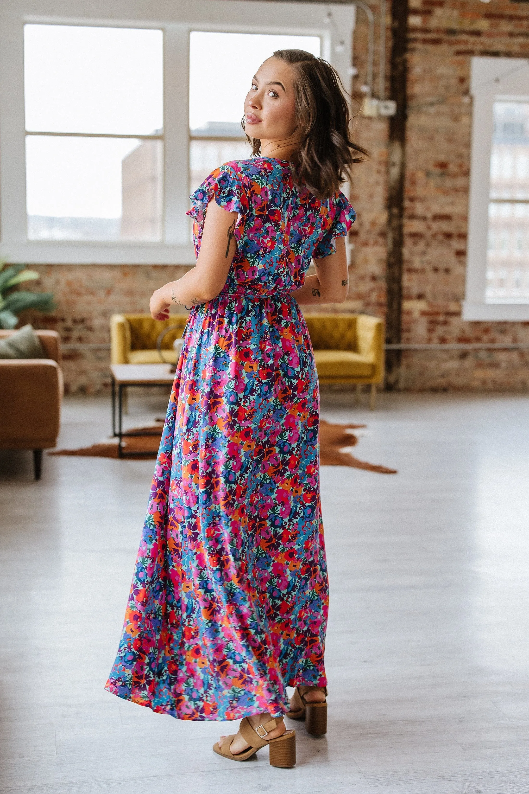 SALE - Perez Floral Print Maxi Dress | S-XL