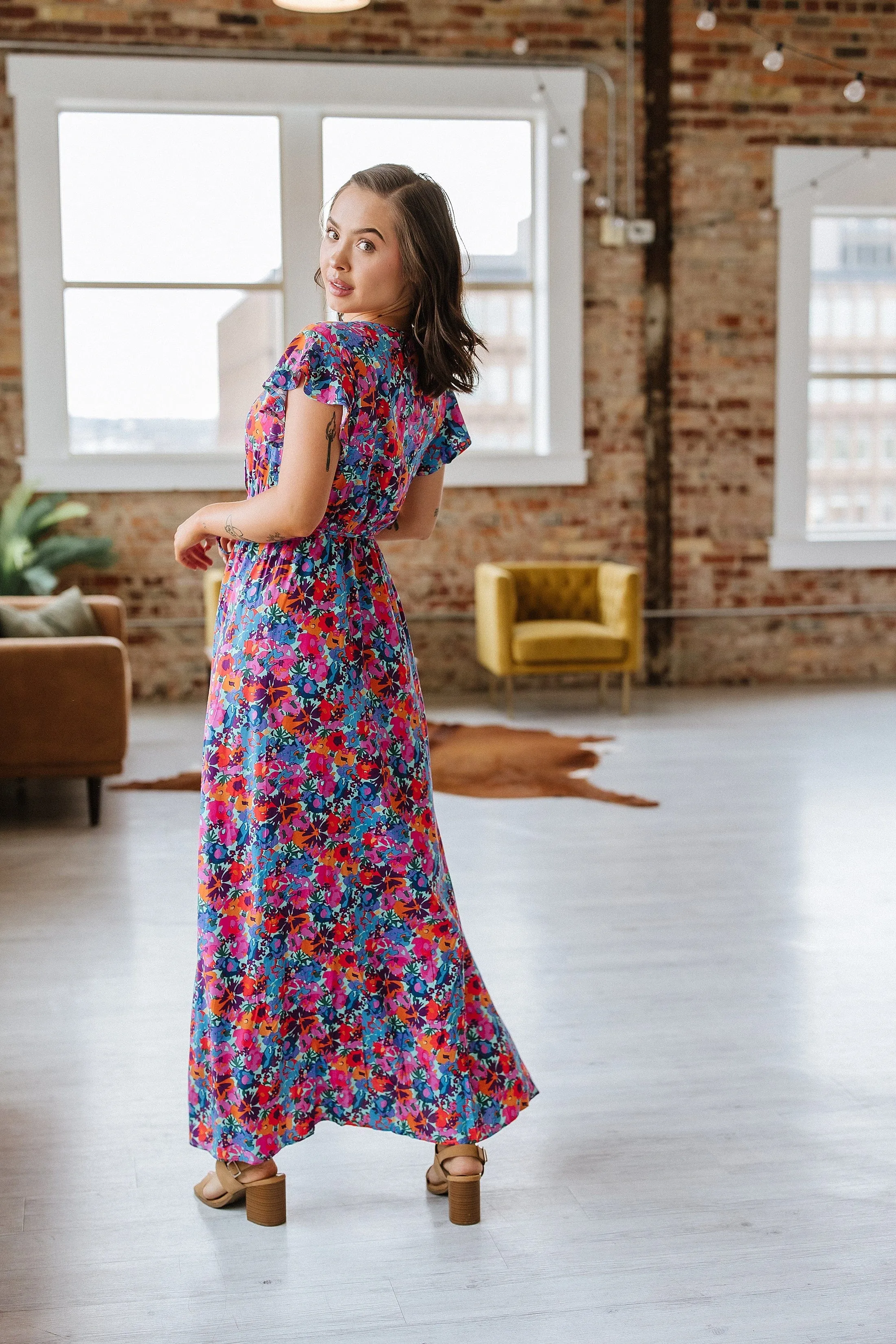 SALE - Perez Floral Print Maxi Dress | S-XL