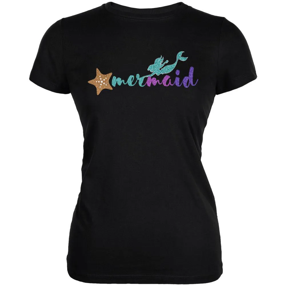 Sparkle Mermaid Juniors Soft T Shirt