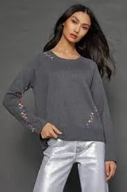 Stichmix Cashmere Cotton Crew Sweater