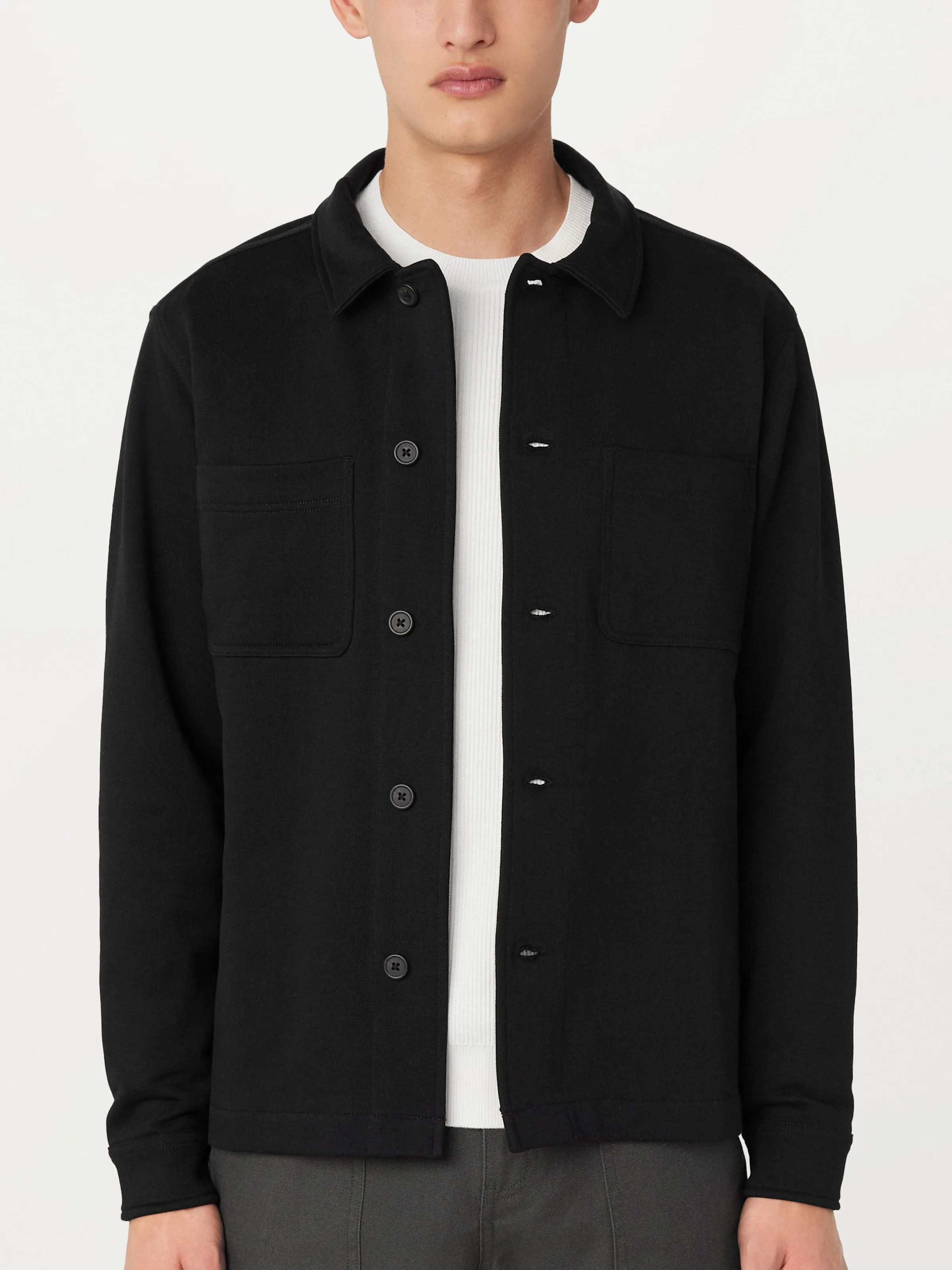 The Jordan French Terry Overshirt in Black