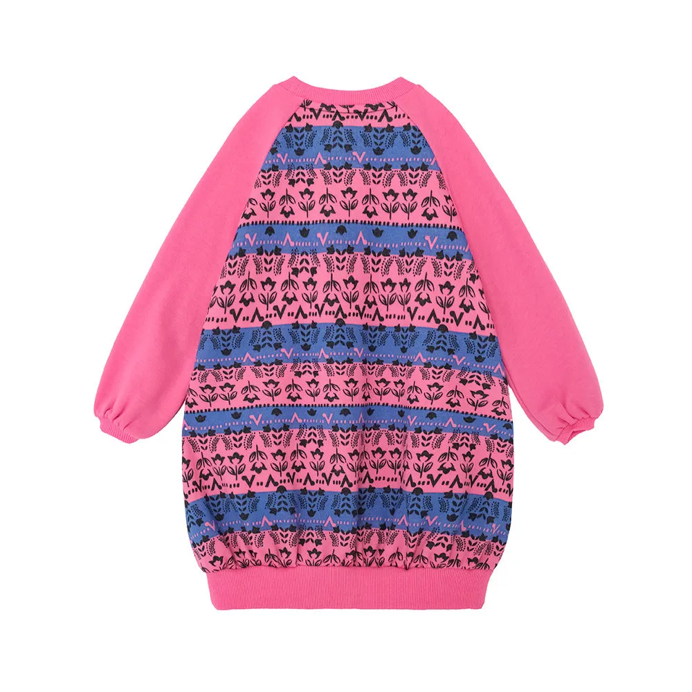 Vauva FW23 - Girls Organic Cotton Long Sweatshirt (Rose Pink)